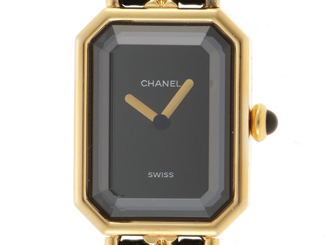 CHANEL シャネル 腕時計 プルミエールL H0001 ゴールドメッキ/革 ...