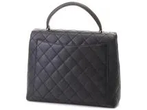 CHANEL シャネル マトラッセハンドバッグ ブラック GP キャビア  