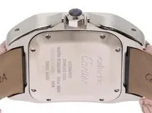 Cartier カルティエ 腕時計 サントス100 MM W20126X8 ホワイト文字盤 ステンレス/革 自動巻き【472】SJ