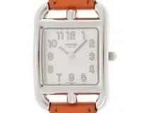 HERMES エルメス 腕時計 ケープコッドPM Wトゥール CC1.210 ホワイト文字盤 ステンレス クオーツ【472】SJ  の購入なら「質」の大黒屋（公式）