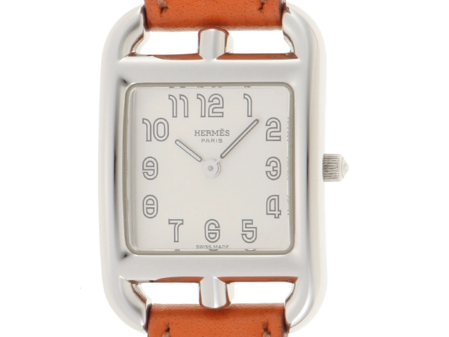 HERMES エルメス 腕時計 ケープコッドPM Wトゥール CC1.210 ホワイト 