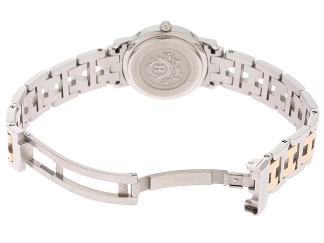 ◆エルメス◆クリッパー◆レディース◆約１２ｍｍ幅◆4連コマ◆CL4.220◆ HERMES エルメス 時計 レディース クリッパー CL4.220 ホワイト