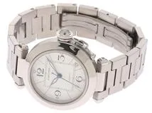 Cartier カルティエ 腕時計 パシャC W31074M7 ステンレススティール ホワイト文字盤 自動巻【472】SJ