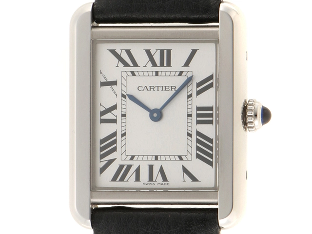 Cartier カルティエ タンク・ソロSM WSTA0030 シルバーローマン文字盤