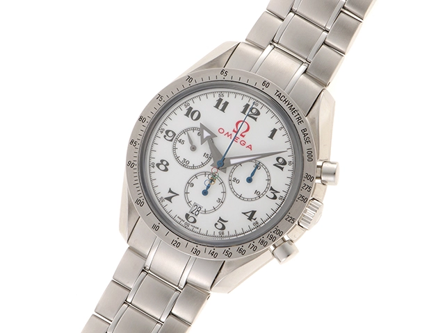 OMEGA オメガ 腕時計 スピードマスター ブロードアロー オリンピックコレクション 321.10.42.50.04.001 ステンレス ホワイト 自動巻き 【460】2148103622724