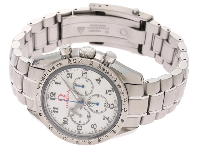 OMEGA オメガ 腕時計 スピードマスター ブロードアロー オリンピックコレクション 321.10.42.50.04.001 ステンレス ホワイト 自動巻き 【460】2148103622724
