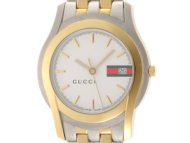 GUCCI グッチ Gクラス 腕時計 5500M/YA055313 ステンレススチール