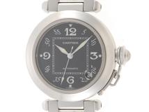 Cartier カルティエ 時計 パシャC W31043M7 ブラック文字盤 SS 自動巻き ユニセックス（2148103623653）M【200】