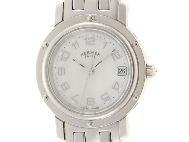 HERMES エルメス 腕時計 クリッパー CL4.210 ステンレススチール 