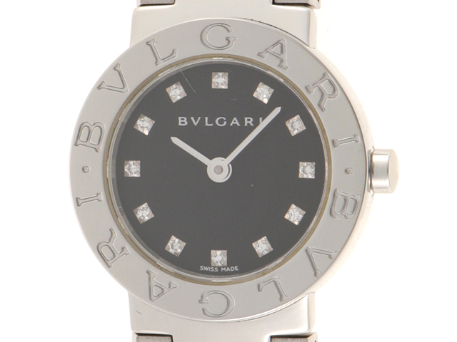 BVLGARI ブルガリ ブルガリブルガリ BB23SSD ステンレス SS ブラック 