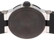 BVLGARI ブルガリ 腕時計 アルミニウム AL32TA シルバー文字盤 アルミニウム/ラバーベルト クオーツ【472】SJ