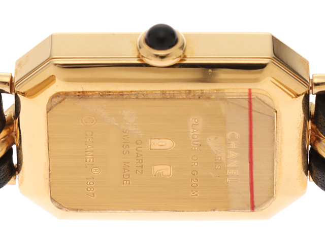 CHANEL シャネル プルミエールM H0001 時計 ブラック文字盤