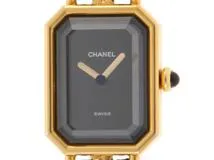 CHANEL シャネル プルミエールL H0001 時計 ブラック文字盤 ゴールドメッキ/カーフレザー クォーツ レディース  （2148103625237）N【200】 の購入なら「質」の大黒屋（公式）