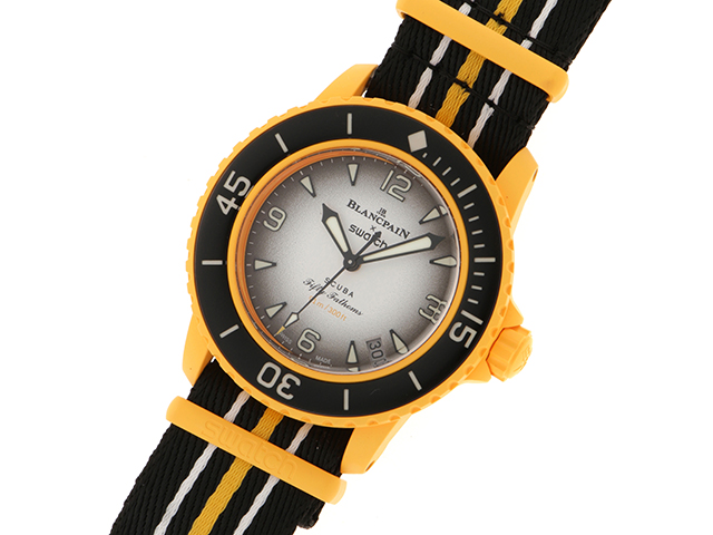 SWATCH スウォッチ ブランパンXSwatch S035P100 パシフィックオーシャン オートマチック 黄色系 メンズ 腕時計（2148103625282）【200】C  の購入なら「質」の大黒屋（公式）