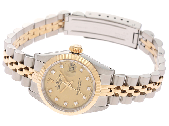 ROLEX ロレックス デイトジャスト 69173G 10PD シャンパン