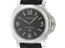 PANERAI パネライ 腕時計 ルミノール ベース ロゴ PAM00000 ブラック文字盤 ステンレス/レザー 手巻き 並行品【472】SJ