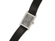 HERMES　エルメス　タンデム　TA1.210　レディース　SS/革　ブラック文字盤【436】2148103625633