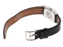 HERMES　エルメス　タンデム　TA1.210　レディース　SS/革　ブラック文字盤【436】2148103625633