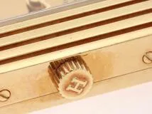 HERMES エルメス ケリーウォッチ KE1.201 ゴールドメッキ/カーフレザー ゴールド文字盤 レディース クオーツ（2148103625657）N【200】