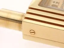 HERMES エルメス ケリーウォッチ KE1.201 ゴールドメッキ/カーフレザー ゴールド文字盤 レディース クオーツ（2148103625657）N【200】