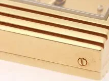 HERMES エルメス ケリーウォッチ KE1.201 ゴールドメッキ/カーフレザー ゴールド文字盤 レディース クオーツ（2148103625657）N【200】