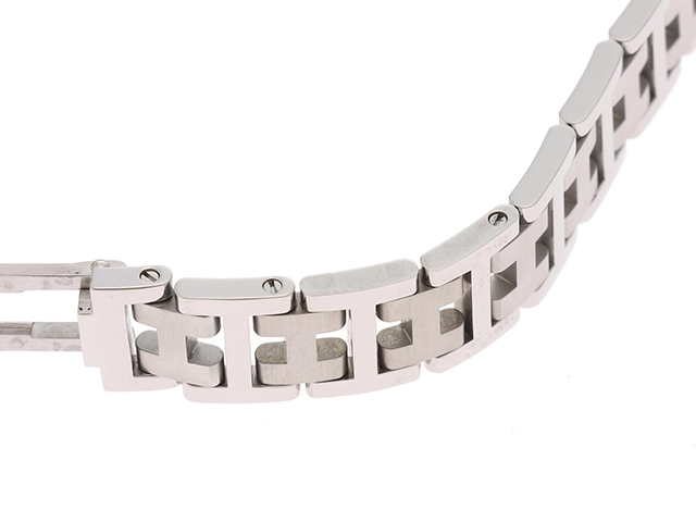 HERMES エルメス レディース時計 クリッパー クオーツ SS ステンレス ブラック文字盤 CL4.210【434】