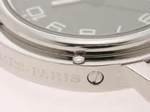 HERMES エルメス レディース時計 クリッパー クオーツ SS ステンレス ブラック文字盤 CL4.210【434】