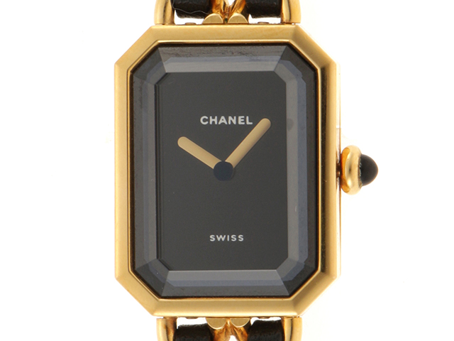 CHANEL シャネル 腕時計 プルミエールXL H0001 ゴールドメッキ/革