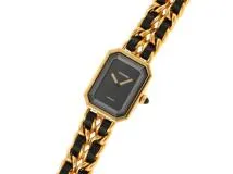 CHANEL シャネル 腕時計 プルミエールXL H0001 ゴールドメッキ/革