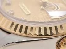 S番 ROLEX ロレックス レディース オートマチック デイトジャスト26 69173G シャンパンホリコン10PD文字盤 旧留 K18YG/SS【472】HK