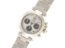 Cartier カルティエ 時計 パシャC クロノ W31048M7 シルバー文字盤 SS 自動巻き ユニセックス（2148103627781）M【200】
