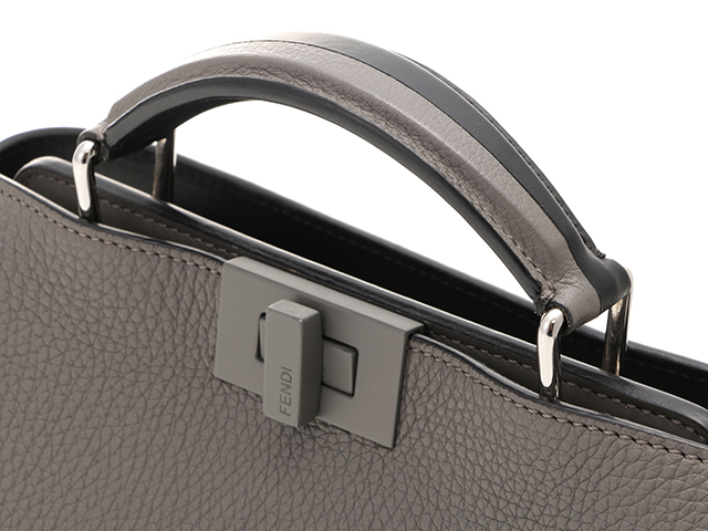 FENDI フェンディ ミニピーカブー アイシーユー ブラック/グレー FENDI フェンディ ミニピーカブー アイシーユー ブラック/グレー