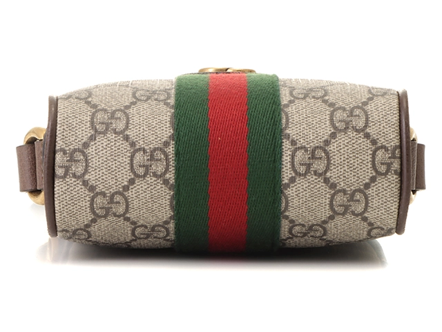 GUCCI　グッチ　オフィディアGGスプリームショルダーバッグ　ベージュ／ブラウン／GP　【471】　Y