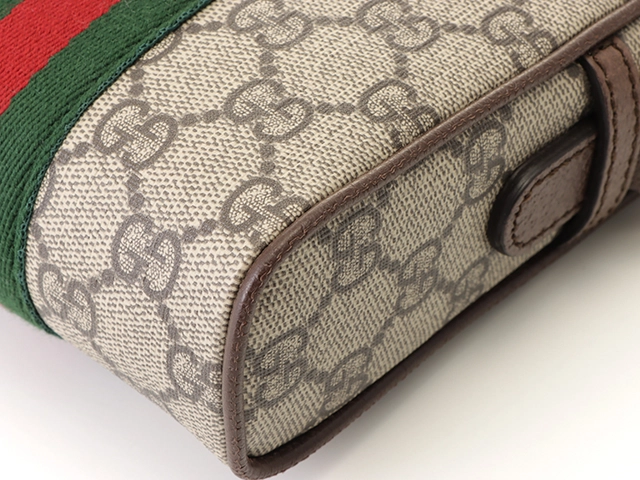 GUCCI　グッチ　オフィディアGGスプリームショルダーバッグ　ベージュ／ブラウン／GP　【471】　Y