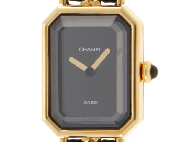 CHANEL シャネル レディース腕時計 プルミエールL H0001 ブラック文字盤 クオーツ GP/革【433】 の購入なら「質」の大黒屋（公式）