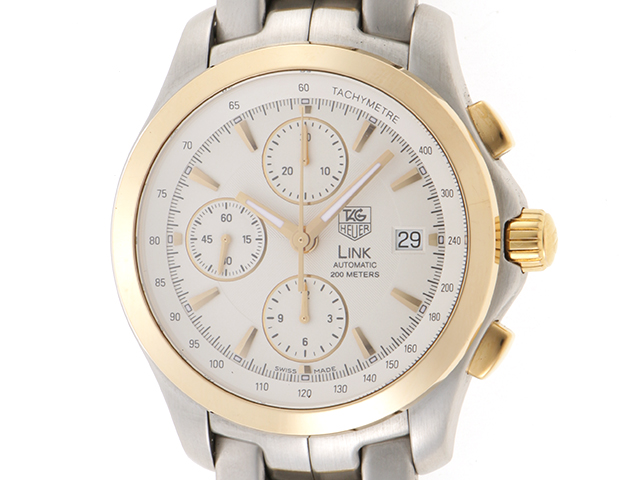 【メーカー再生品】 TAG 自動巻き メンズ CJF2150.BB0590 クロノグラフ リンク HEUER リンク