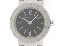 BVLGARI ブルガリ 腕時計 ブルガリブルガリ BB23SS ステンレス ブラック文字盤 クォーツ レディス【472】SJ