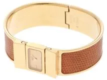 HERMES　エルメス　時計　ロケ　L01.201　クオーツ　レディース　GP/リザード　シャンパンゴールド　2148103630491【430】
