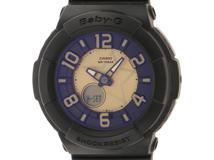 CASIO カシオ 腕時計 Baby-G BGA-133-1BJF ネオンダイヤルシリーズ ステンレス/樹脂 ブラック/ゴールド文字盤 クオーツ 2012年【472】SJ