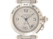 Cartier　カルティエ　パシャCメリディアン　W31029M7　SS　シルバー　男性用自動巻き時計【473】