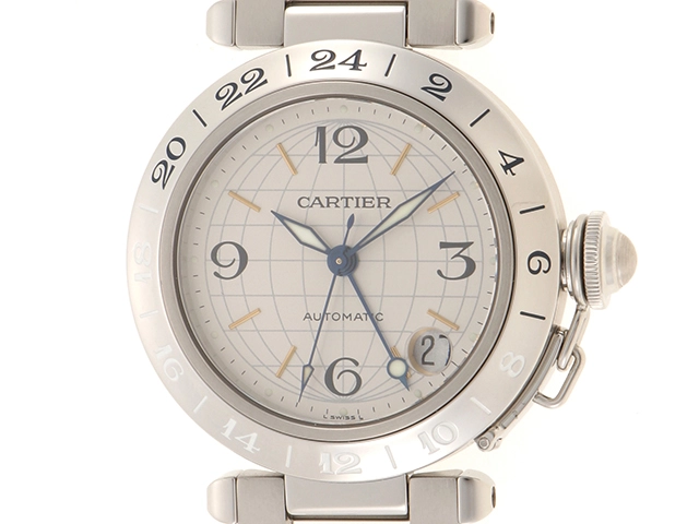 Cartier カルティエ パシャCメリディアン W31029M7 SS シルバー 男性用自動巻き時計【473】 の購入なら「質」の大黒屋（公式）