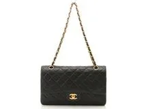 CHANEL マトラッセ ダブルフラップ ラムスキン ブラック ゴールド金具 シャネル マトラッセ ラムスキン ダブルフラップ ダブルチェーンバッグ