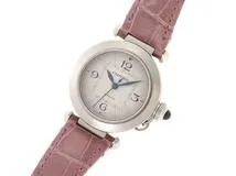 2020年正規品　Cartier　カルティエ　パシャC　WSPA0012　シルバー文字盤　スティール/クロコ革ベルト　自動巻き　レデイーズ　C