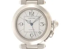 Cartier カルティエ 時計 パシャC W31074M7 ホワイト文字盤 SS 自動巻き ユニセックス（2148103635137）M【200】