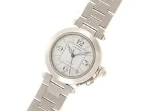 Cartier カルティエ 時計 パシャC W31074M7 ホワイト文字盤 SS 自動巻き ユニセックス（2148103635137）M【200】