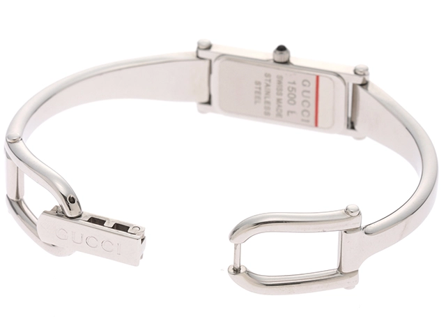 GUCCI グッチ 1500L SS ステンレススチール グレー文字盤 クォーツ 【460】2148103635175