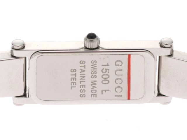 GUCCI グッチ 1500L SS ステンレススチール グレー文字盤 クォーツ 【460】2148103635175