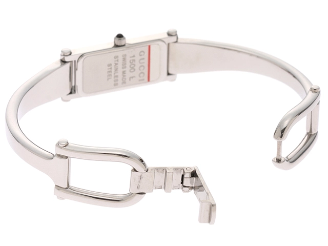 GUCCI グッチ 1500L SS ステンレススチール グレー文字盤 クォーツ 【460】2148103635175