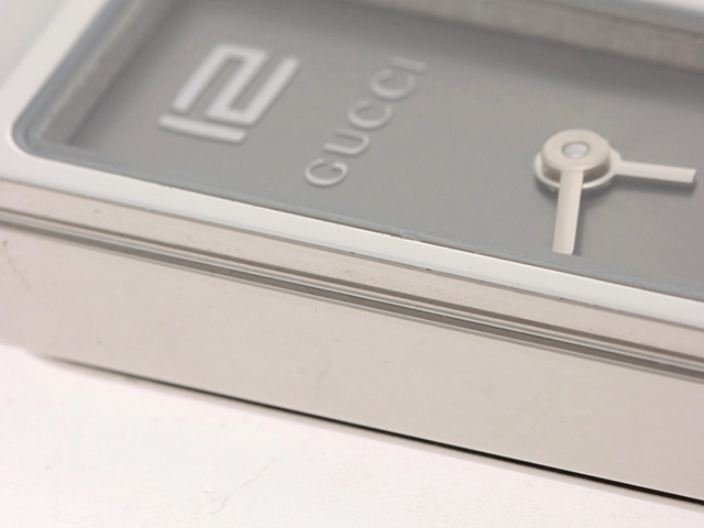 GUCCI グッチ 1500L SS ステンレススチール グレー文字盤 クォーツ 【460】2148103635175