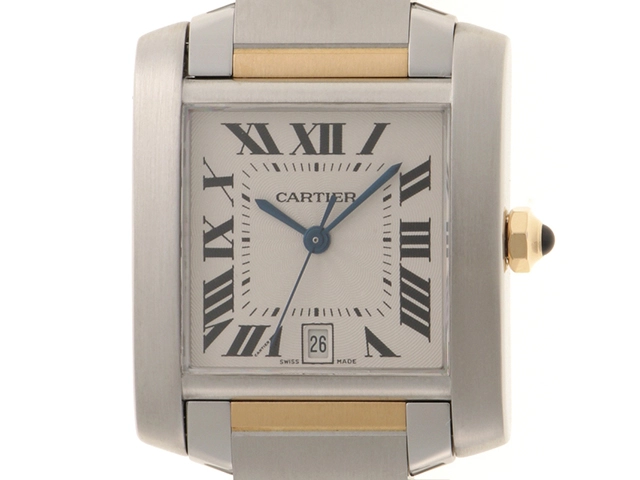 美品】カルティエ タンク フランセーズ Cartier ステンレススチール 箱